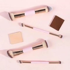 4pcs Basic Makeup Brushes Set with Box | Dual-ended Travel Kit for Beginners alternate view