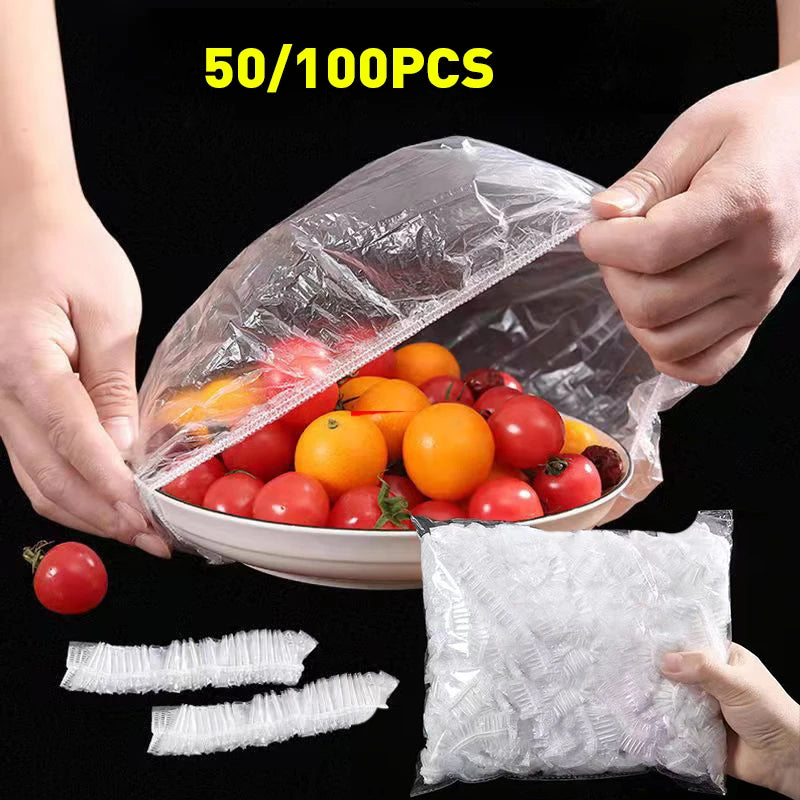 Cover Plastic Wrap Elastic Food Lids for Bowls Elastic