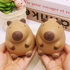 Kawaii Capybara Squeeze Toy | Slow Rebound Stress Relief Decompression Toy close-up view