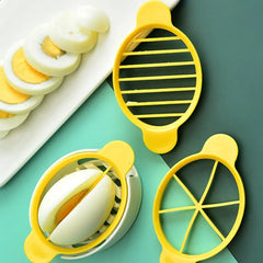 1pc Stainless Steel Egg Slicer | Handheld Multifunction Cutter for Eggs, Mushrooms, and detail view