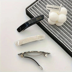 Acetate Hair Clip Elegant Hairgrip Colorful Geometric Barrettes Hairpin Women Hair Acc close-up view