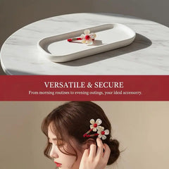 Stylish Hair Clip with Gradient Flower Design for Elegant Presentations