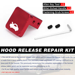 Hood Latch Handle Release Repair Kit Engine Cover Lock Control Switch For Honda Civic 19 detail view