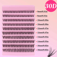 200pcs 30D Cluster False Eyelashes Set | DIY Eyelash Extensions detail view