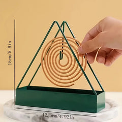 Triangle Mosquito Mat Stand | Simple Iron Holder for Indoor Rooms detail view