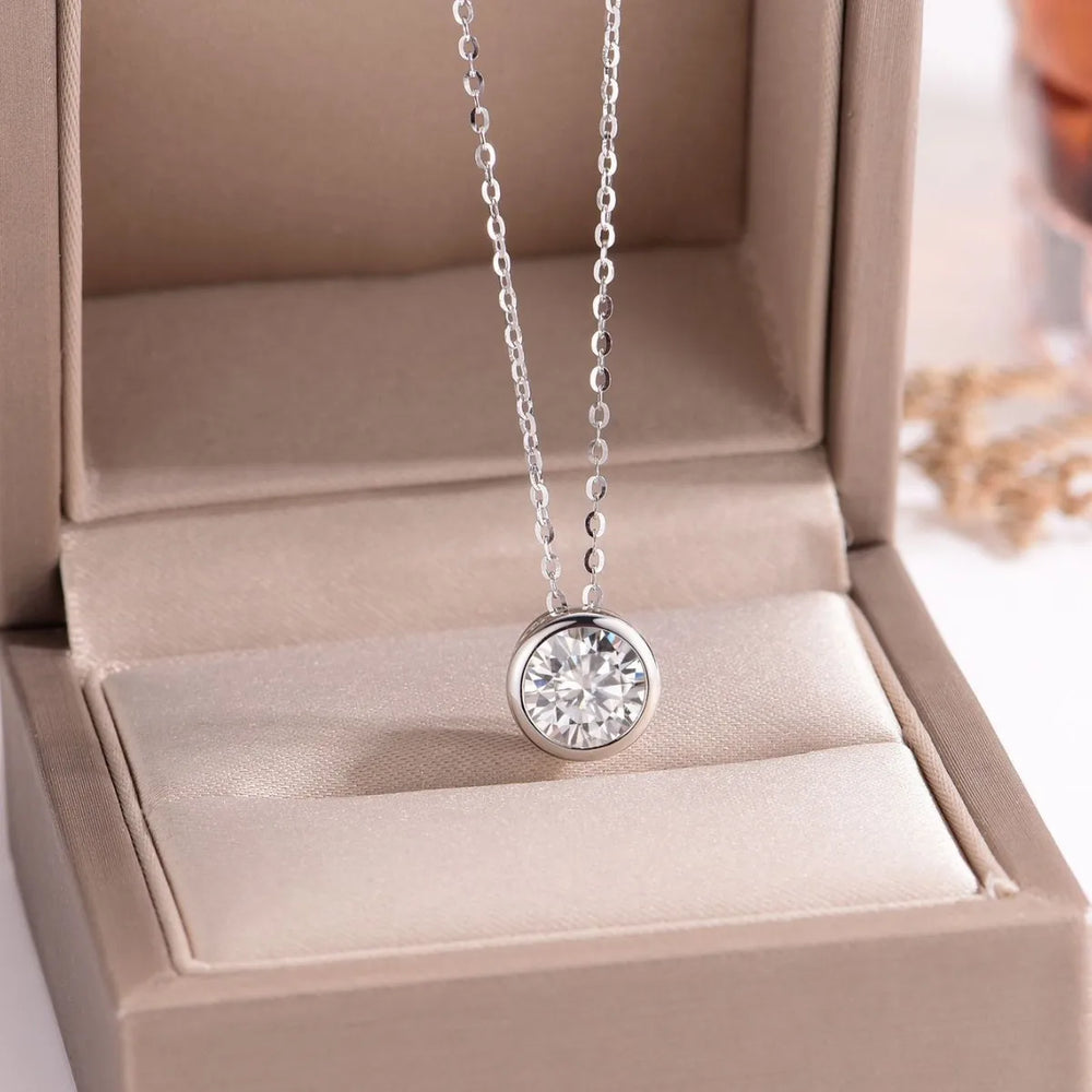 925 Silver Necklace Zircom for Women 18k Gold Plated Jewelry Pendant Birthday Party Gift Jewelry Ste