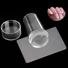 Nails Art Stamping Plates Kit French Manicure Design Plate Stamp Polish Stencil Template detail view