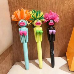 Furry Mechanical Boxing Stress Relief Pen Cartoon Funny Big Mouth Ballpoint Pen Offic alternate view
