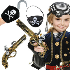 Pirate Theme Party Decoration Pirate Captain Hat Patch Pistol Treasure Toys For Kids alternate view