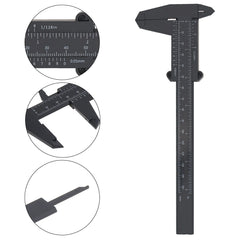 Double Scale Plastic Vernier Caliper 0-150mm | Portable Mini Measuring Tool for Carpentry and Jewelr