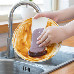 Household Kitchen Multifunctional Soft Scraper Dirt and Grease Cleaning Tool Silicone Sc detail view