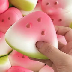 Watermelon Squishy Fidget Toy Slow Rising Fruit Stress Reliever Anti-Anxiety Sensory Squeeze Toy for