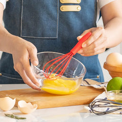 1PCs silicone small size egg beater manual cream egg small stirring rod mini egg-whisk b detail view