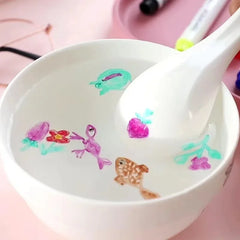 Water Floating Pen Magical Ink Pens With Spoon Floating Color Water Painting Floating Ch detail view