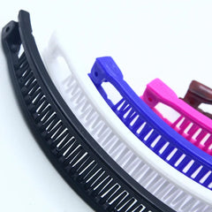 Solid Color Ponytail Hoder Hair Clamp Banana Hair Clips Women Hair Claw Barrettes Hairpins Fashion Styling Accessories for Girl