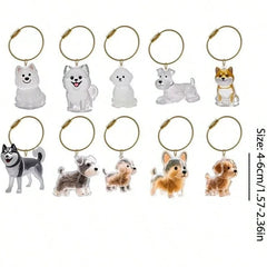 Creative Dog Hair Storage Keychain Transparent Dog\Cat Shape Memorial Pendant Handmad alternate view