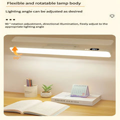 Rechargeable Desk Lamp | Magnetic USB LED Reading Light with Dimming close-up view