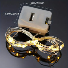 Outside 10 Pack Waterproof Mini Fairy Lights Copper for Christmas Decorations alternate view
