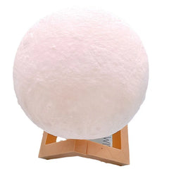Moon Night Light | 3D LED Bedside Lamp for Kids Room and Home Decor close-up view