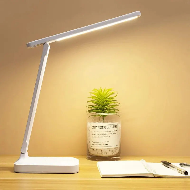 LED Foldable Desk Lamp with Touch Controls | Eye-Care Reading Light