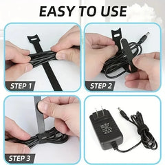 50PCS Cable Organizer Cable Management Cable Winder Tape Protector close-up view