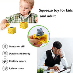 Squeeze Cheese Cup Fidget Toy Set | Mouse Rabbit Frog Stress Relief alternate view
