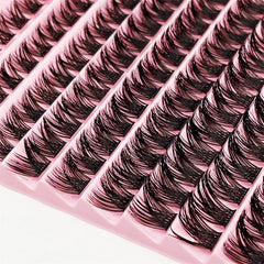 Fluffy Volume Lash Clusters 120pcs D Curl Individual Lashes Thick DIY Eyelash Extensions detail view