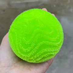 Fuzz Ball Squishy Toy Wonder Waves Vent Ball Textured Stress Relief Fidget Toy Squeeze close-up view