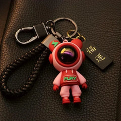 Starry Sky Cartoon Car Keychain Pendant close-up view