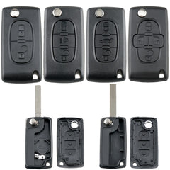 Flip Key Shell Case for Peugeot 207 307 308 407 Citroen C2 C3