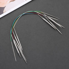 80/100cm Stainless Steel Circular Needle Round Weaving Knitting Needles Handmade Crochet detail view