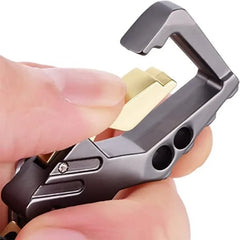 Heavy Duty Keychain Bottle Opener Carabiner | Metal Key Ring for Men and Women detail view