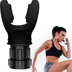 Portable Silicone Breathing Exerciser | Adjustable Resistance Lung Training Device