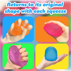 Textured Squishy Squeeze Toy | Malt Sugar Filled Stress Cube Fidget Toy alternate view