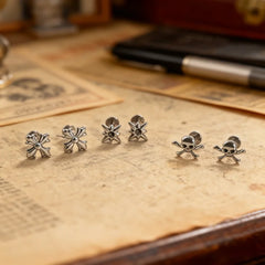 G23 Titanium Cross Lip Piercing 16G Gothic Skull Labret Tragus Helix Cartilage Nose Je close-up view