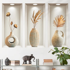 Space-Themed Flower Pattern Wall Stickers | Reusable PVC Decals for Home Decor close-up view