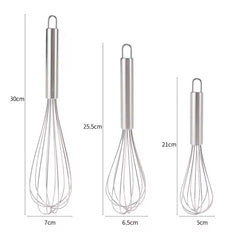 Manual Rotary Egg Beater | Stainless Steel Hand Whisk for Kitchen Baking close-up view