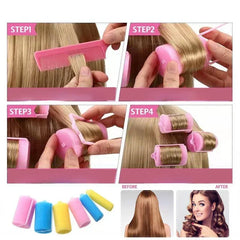 Soft Sponge Foam Hair Rollers | DIY Curling Kit for Natural Bouncy Curls detail view