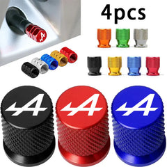 4PCS Colorful Car Accessories Car Tire Valve Cap For Alpine Megane 3 4 5 Duster Espace Logan Clio Austral Espace Arkana Scenic