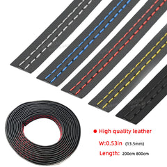 2m/8m Car Self-adhesive Moulding Trim Car Interior Dashboard Leather Decoration Line DIY Braid Strip Car Style Decoration