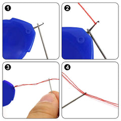5/10Pcs Easy Automatic Needle Threader Elderly Guide Needlework Accessory DIY Home Han close-up view