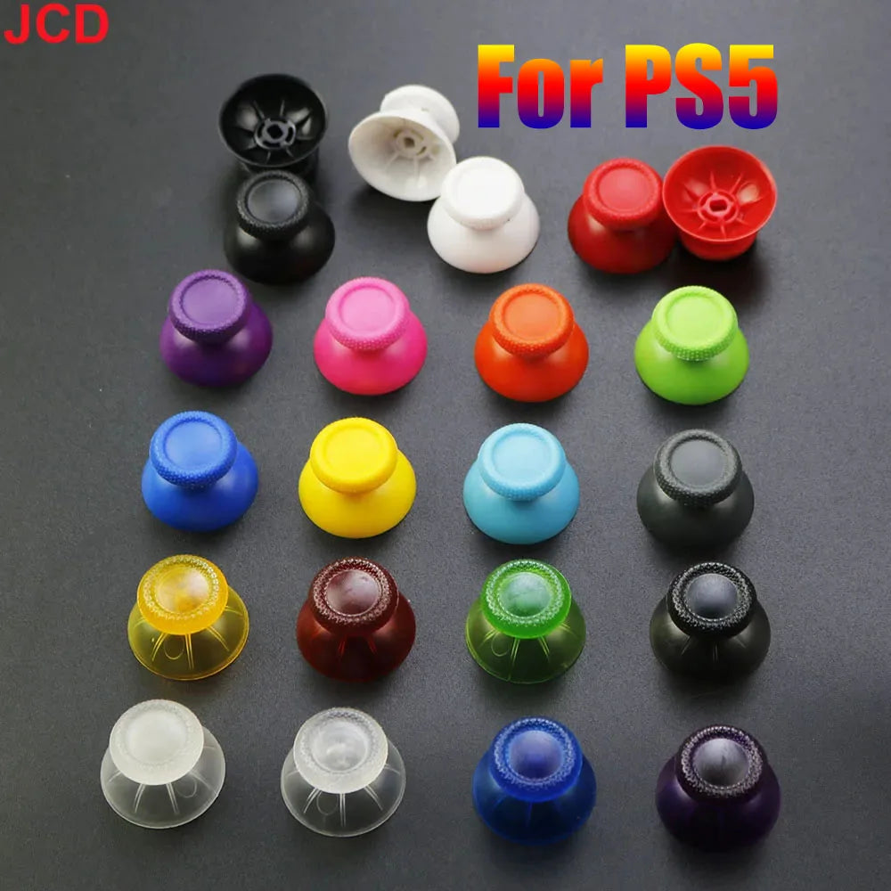 JCD 2pcs 3D Analog Joystick Stick For PS5 Controller Analogue Thumbsticks Caps Mushroom Game Head Ro
