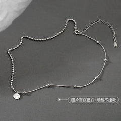 Lucky Pendant Choker Necklace in 925 Sterling Silver | Trendy Women's Jewelry close-up view
