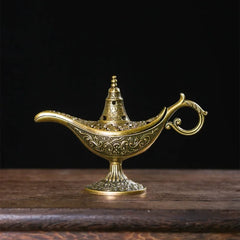 Antique Style Incense Burner | Metal Aroma Lamp for Home Decor alternate view
