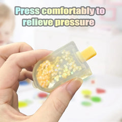 Cute Kawaii Squishy Fidget Toy Ice Cream Cube | Stress Relief Sensory Toy for Anxiety close-up view