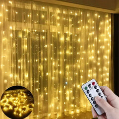 Curtain Garland for Windows USB-Powered Fairy Lights Festoon with Remote Control Garl alternate view