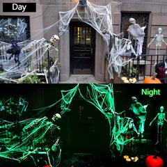 Halloween Glow in The Dark Spider Web alternate view