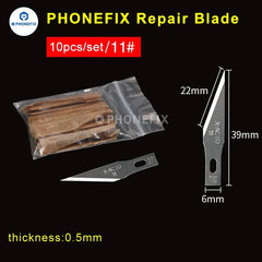 10pcs Precision Scalpel Knife Blades Set | Non-Slip Metal Engraving Craft Knives for P close-up view
