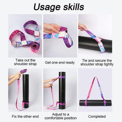 Yoga Mat Strap | Elastic Stretching Band for Pilates and Ballet detail view