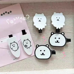 Cute Heart Bear Duckbill Hair Clip | Seamless Bangs Clip for Girls detail view
